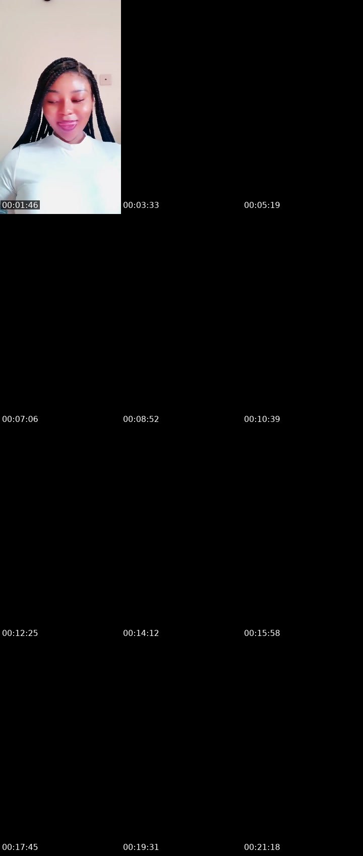 Contact-sheet preview of Rain🌧️🧜‍♀️'s Liveme recording