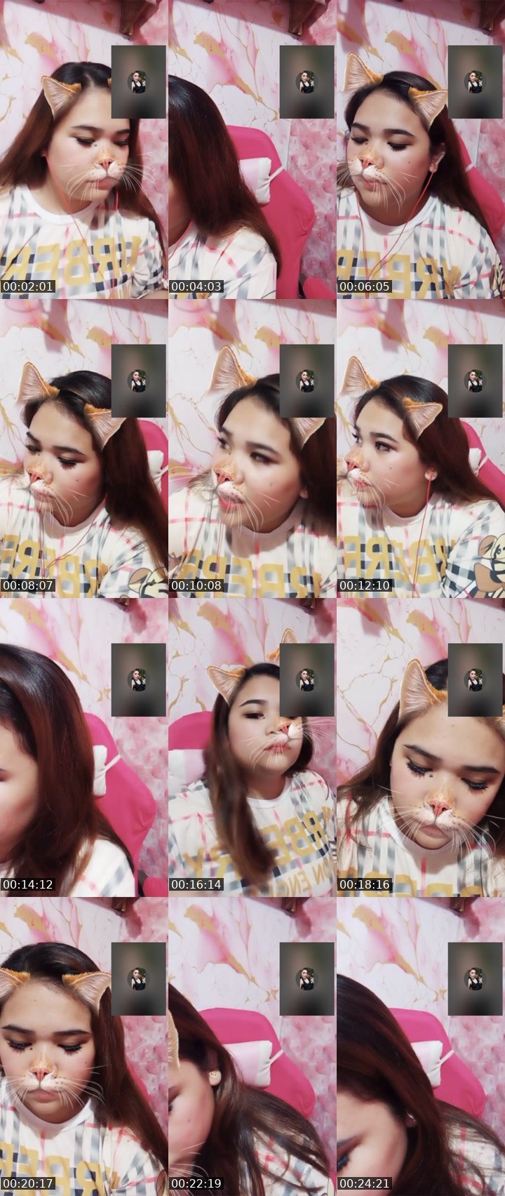 Contact-sheet preview of 12.5k👸sweet㋡🍂's Liveme recording