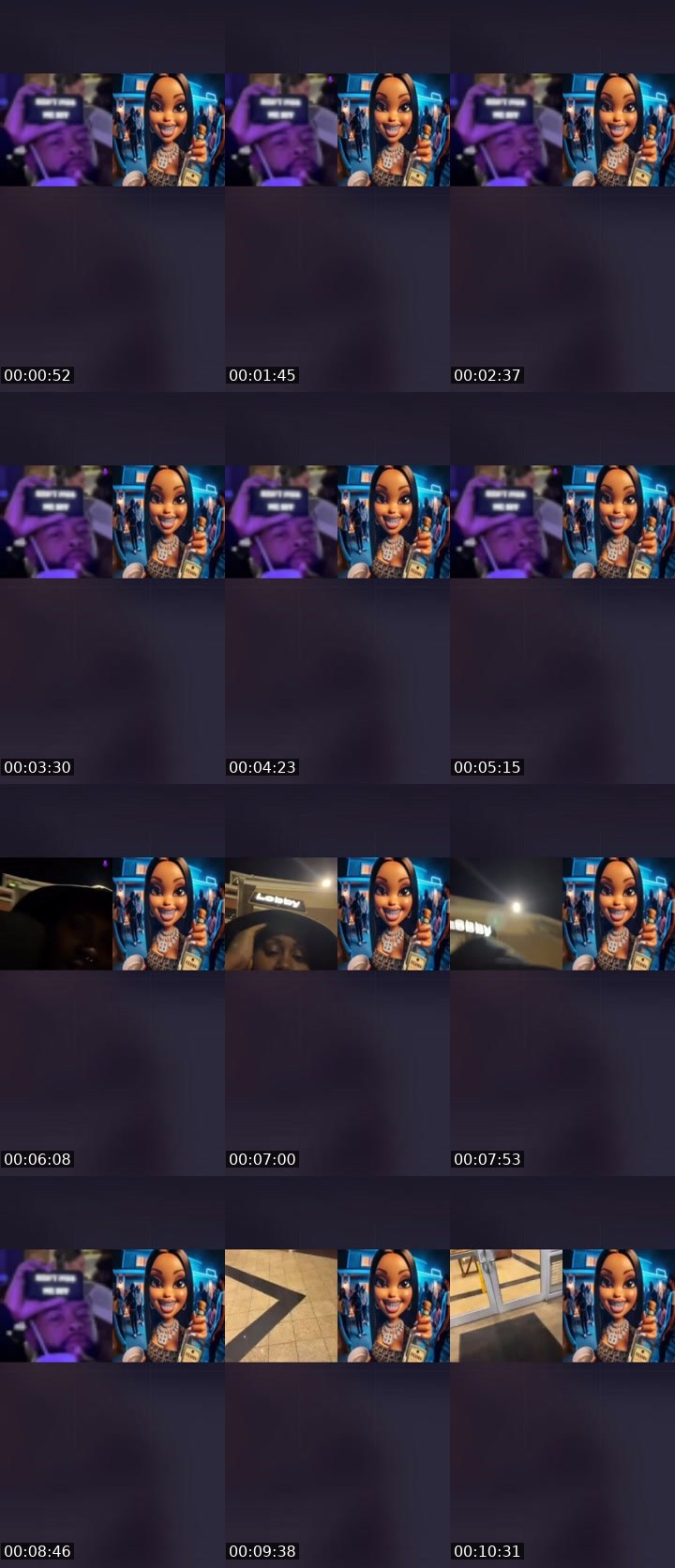 Contact-sheet preview of BIGRED_24 👹🖕🏾's Liveme recording