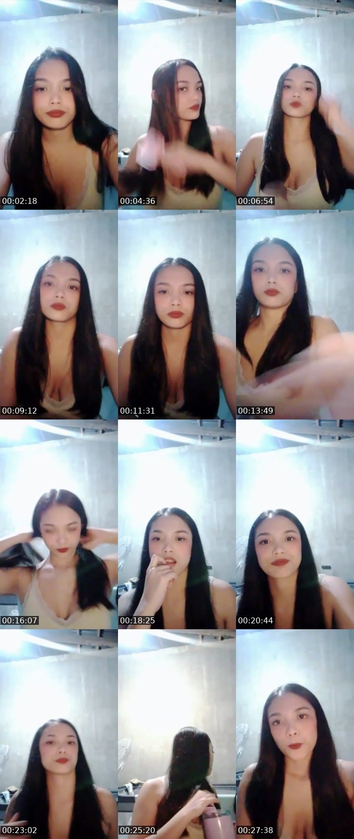 Contact-sheet preview of 👸 kaori 🐉's Liveme recording