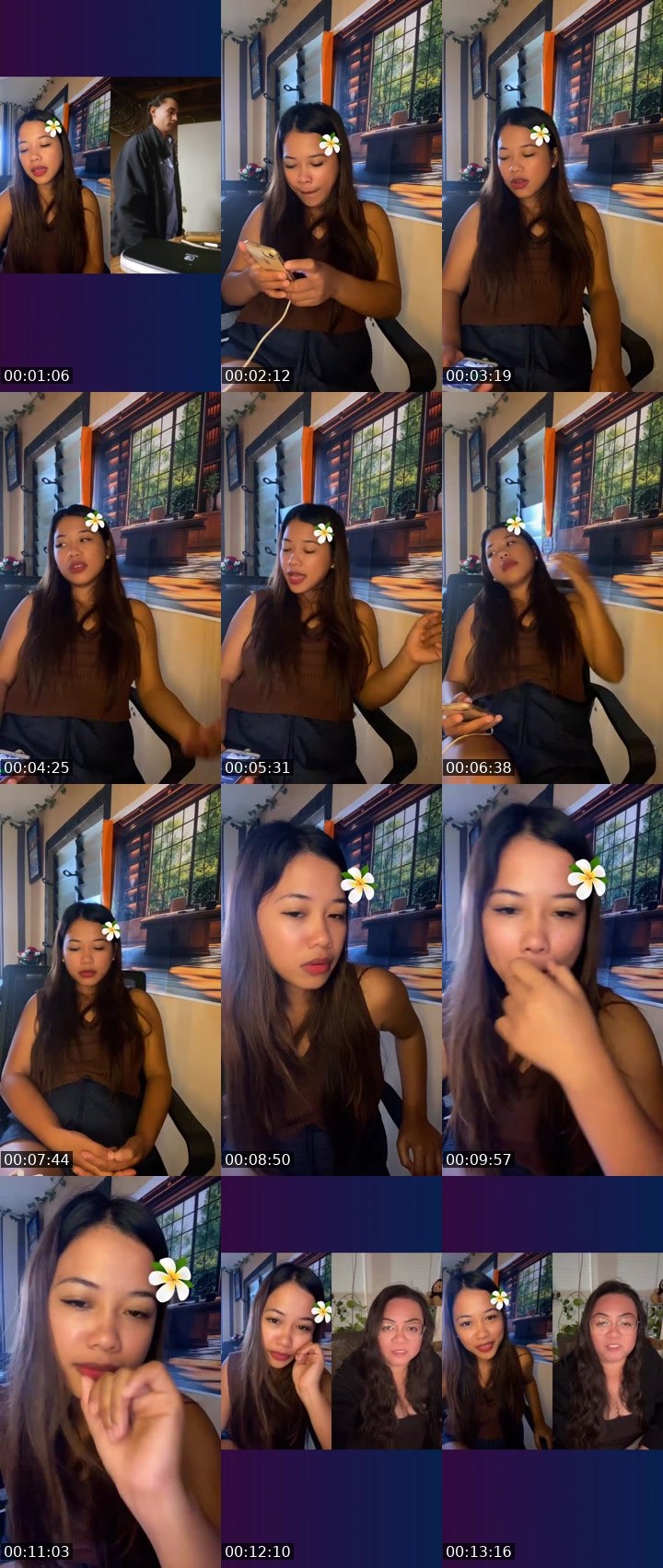 Contact-sheet preview of ☝️💙🐺 𝓛𝓮𝔃𝔃's Liveme recording