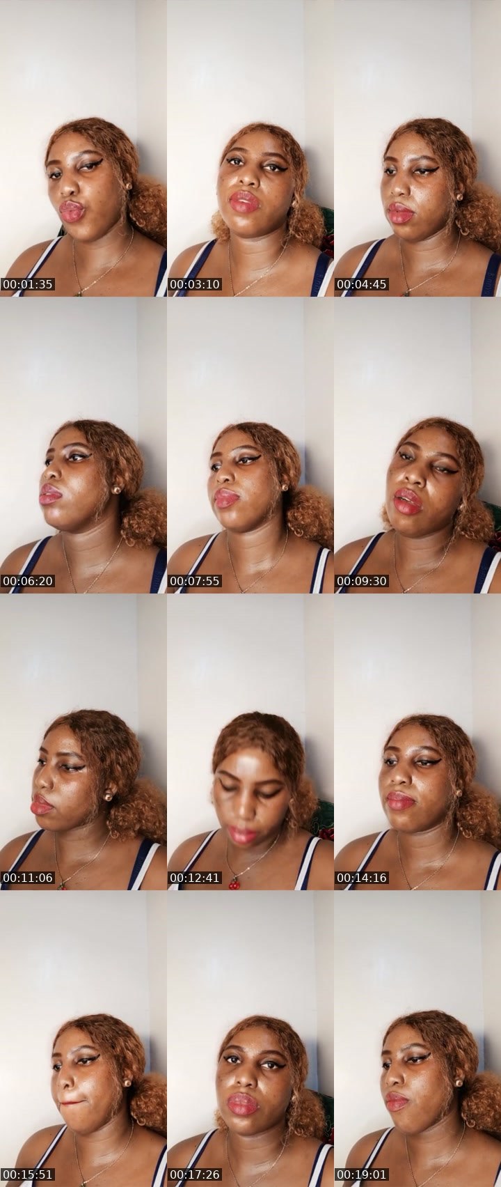 Contact-sheet preview of Caramel 🏦's Liveme recording