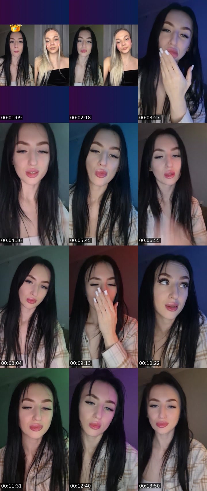 Contact-sheet preview of 🌸MARUsIA's Liveme recording