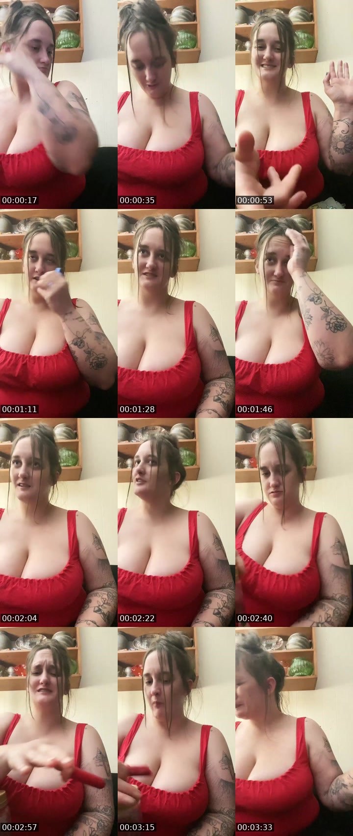 Contact-sheet preview of Prettycurls's Liveme recording