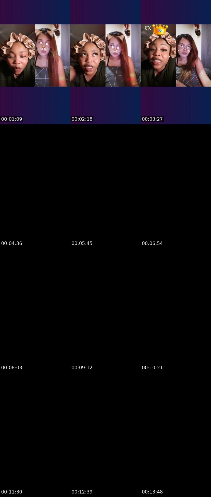 Contact-sheet preview of 🦋QūīṉBēē🐝🌸's Liveme recording