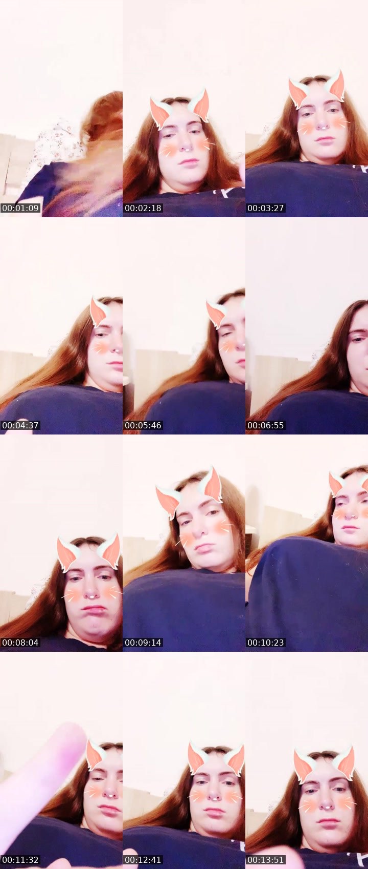 Contact-sheet preview of DreamMimi's Liveme recording