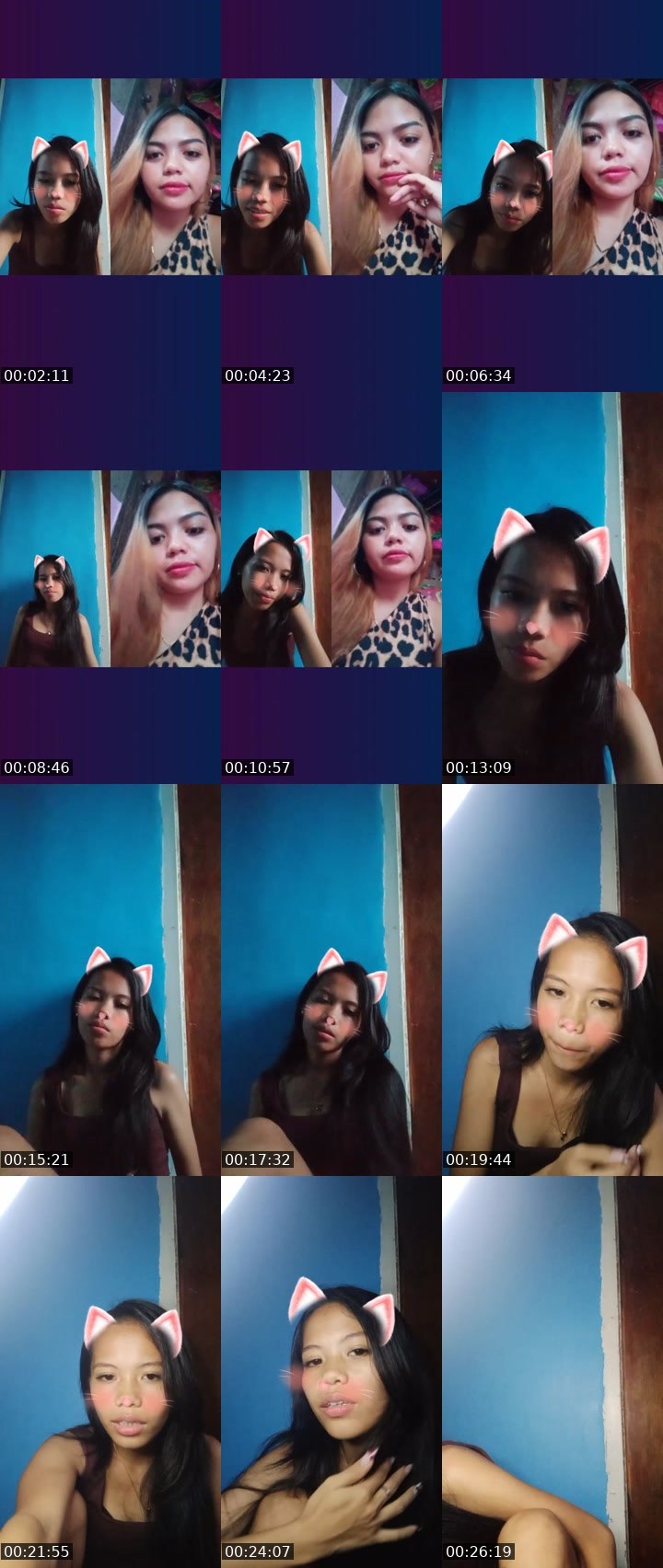 Contact-sheet preview of 🍃🫅theara 🦄's Liveme recording