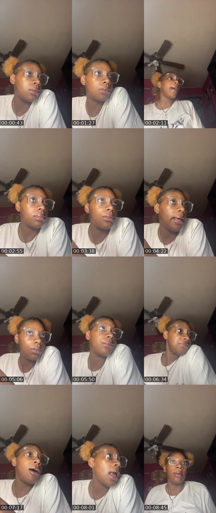 Contact-sheet preview of BrownSugar😍🤎's Liveme recording
