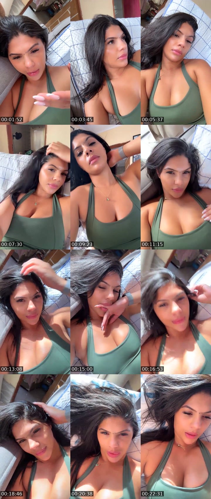 Contact-sheet preview of Bella🌊👄's Liveme recording