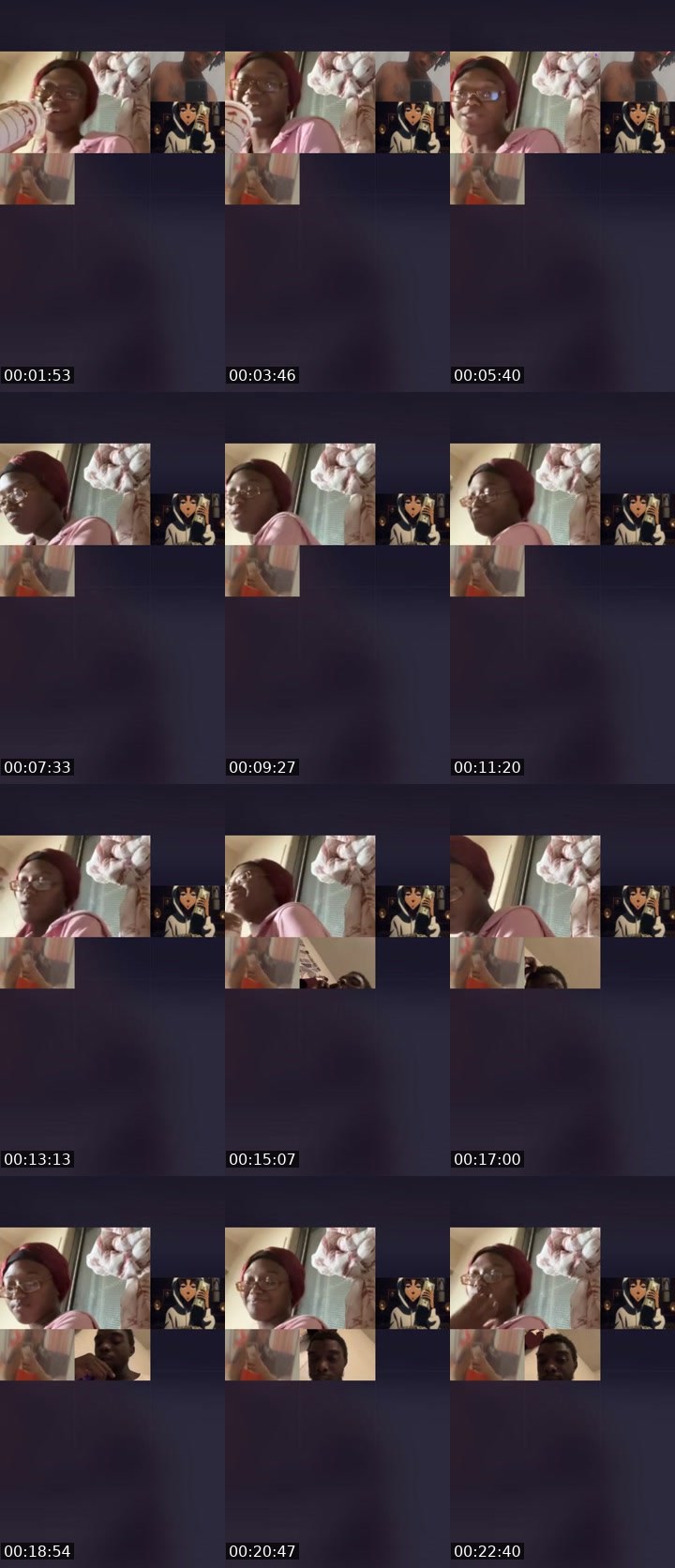 Contact-sheet preview of Kashout _ipress's Liveme recording