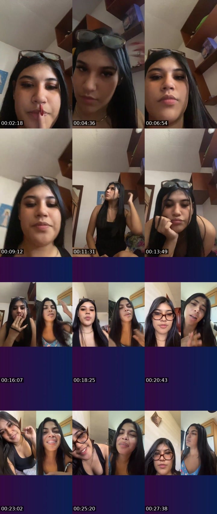 Contact-sheet preview of 𝓕𝓮𝓻 🌔's Liveme recording