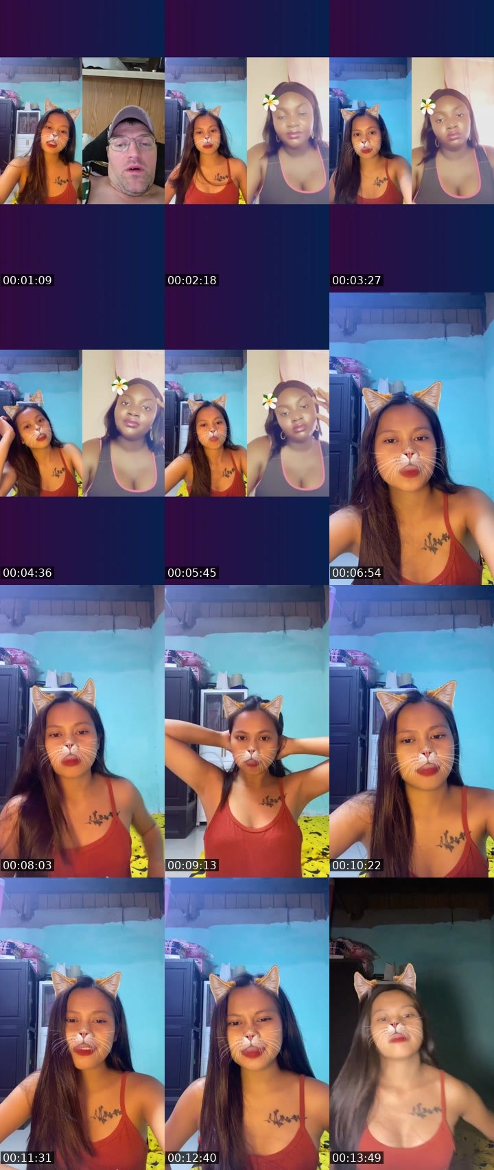 Contact-sheet preview of 👸felicia🧙‍♀'s Liveme recording