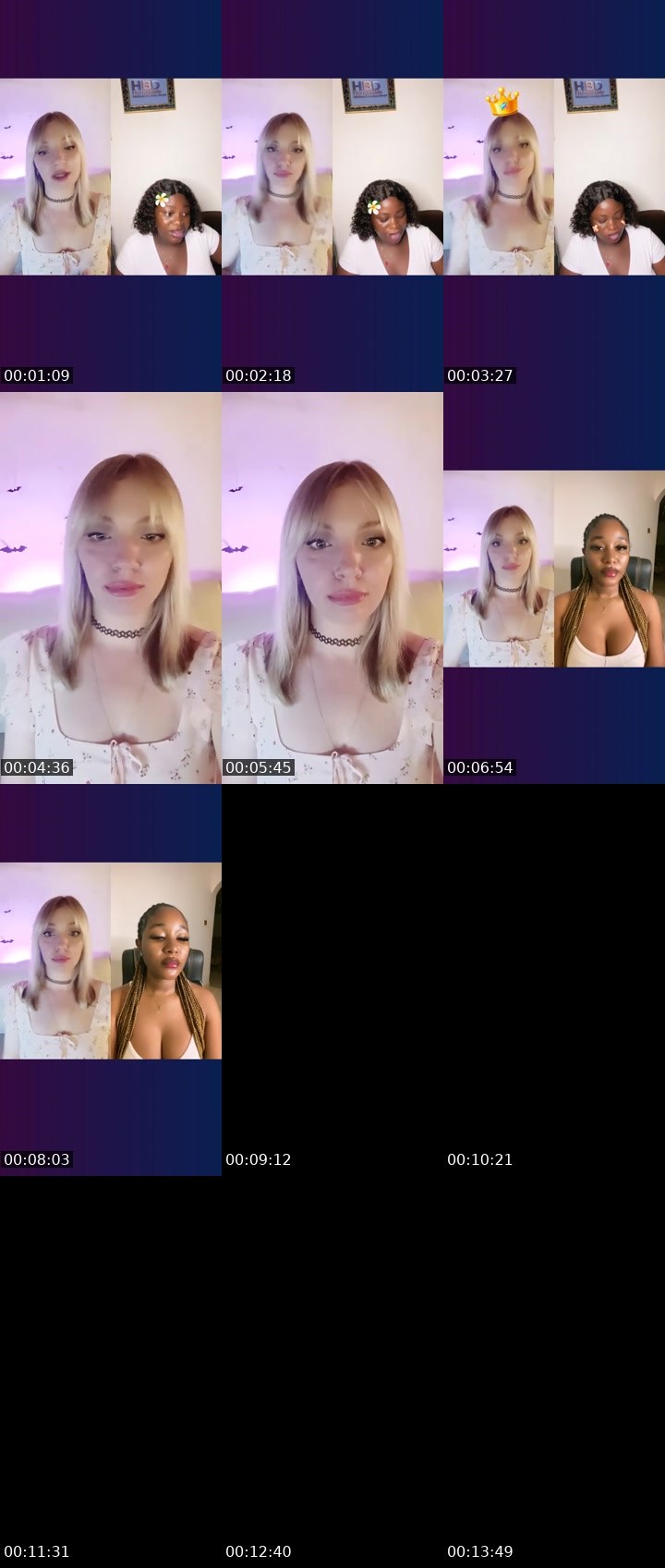 Contact-sheet preview of EVAgenia❤️🌍's Liveme recording