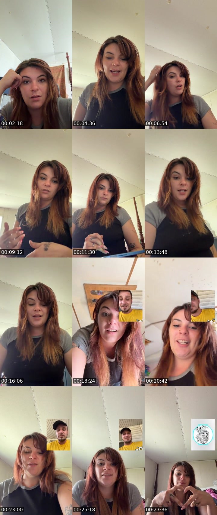 Contact-sheet preview of Haley Barnes's Liveme recording
