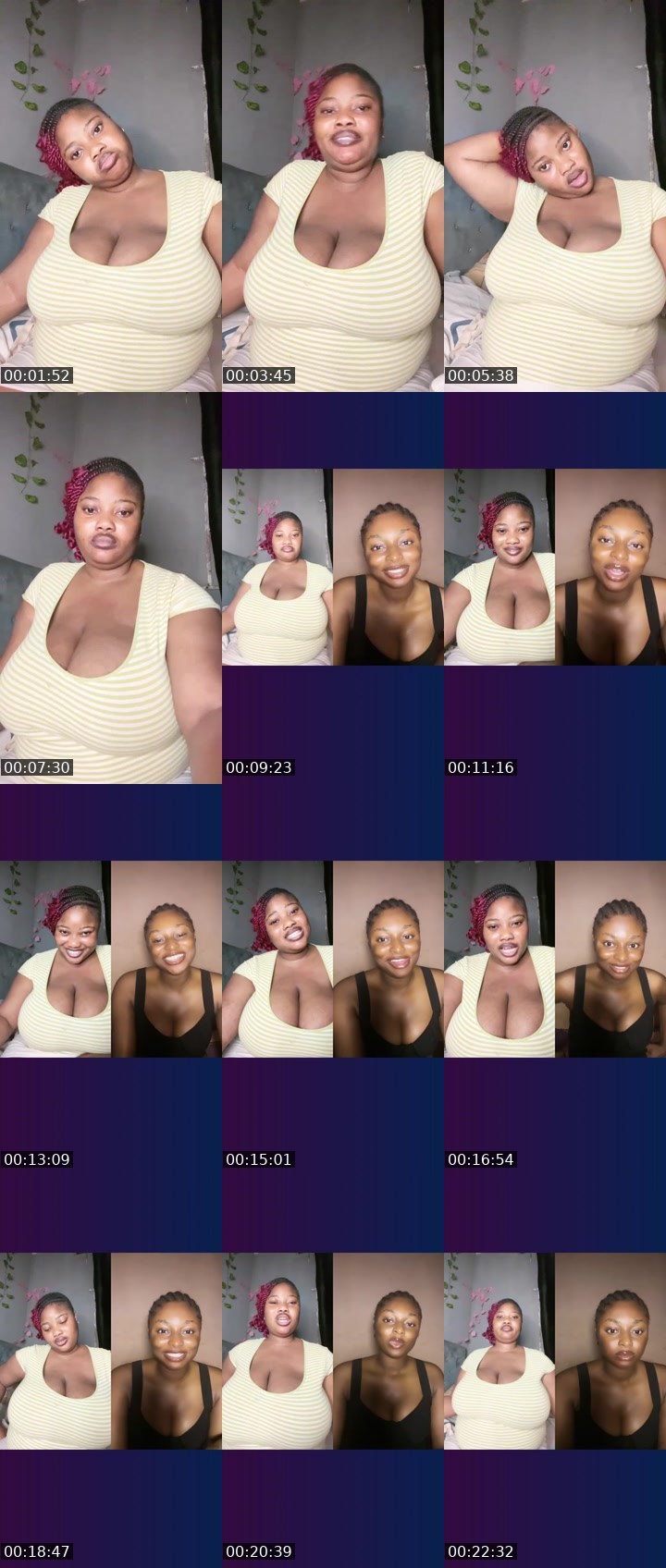 Contact-sheet preview of BigTeemah ❤️'s Liveme recording
