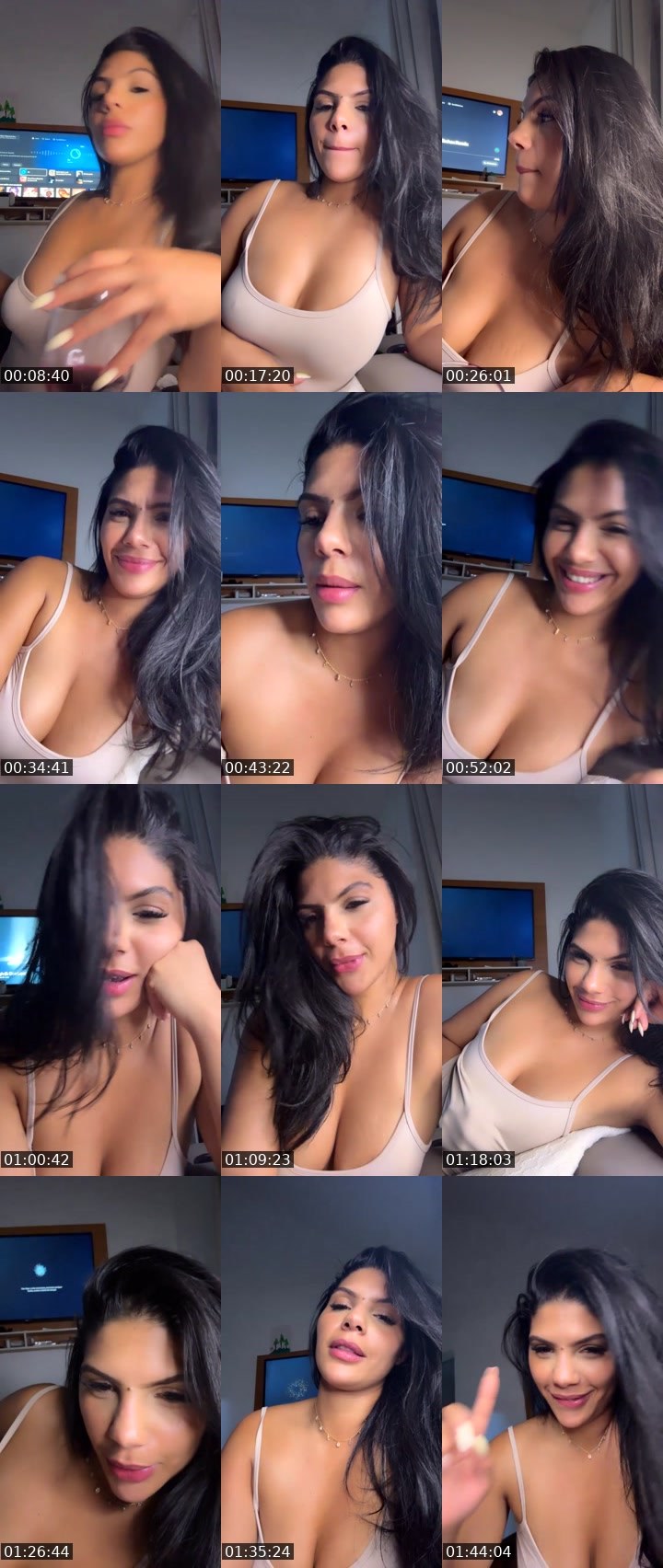 Contact-sheet preview of Bella🌊👄's Liveme recording