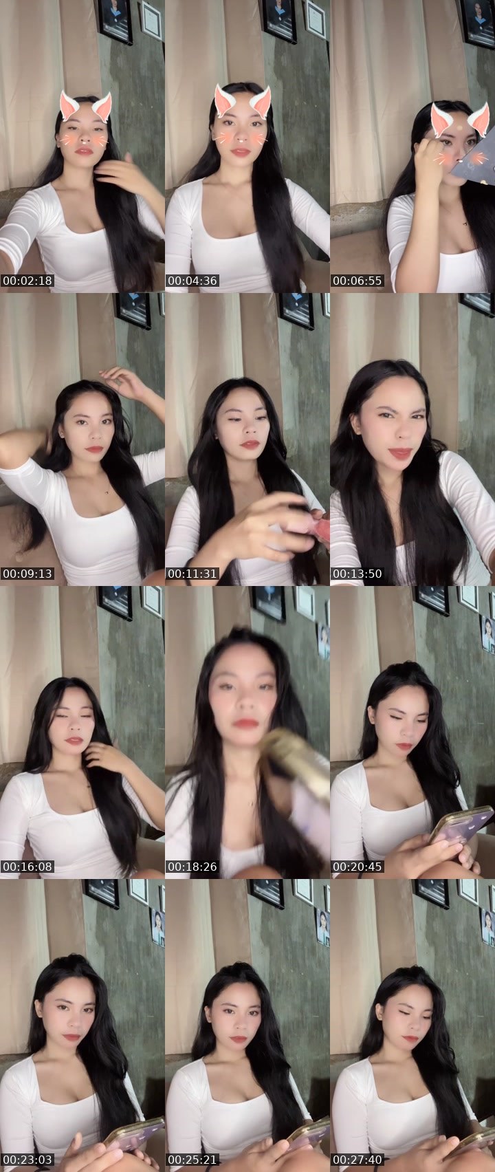 Contact-sheet preview of ᴵᴬ💎Michiikooo🫐's Liveme recording