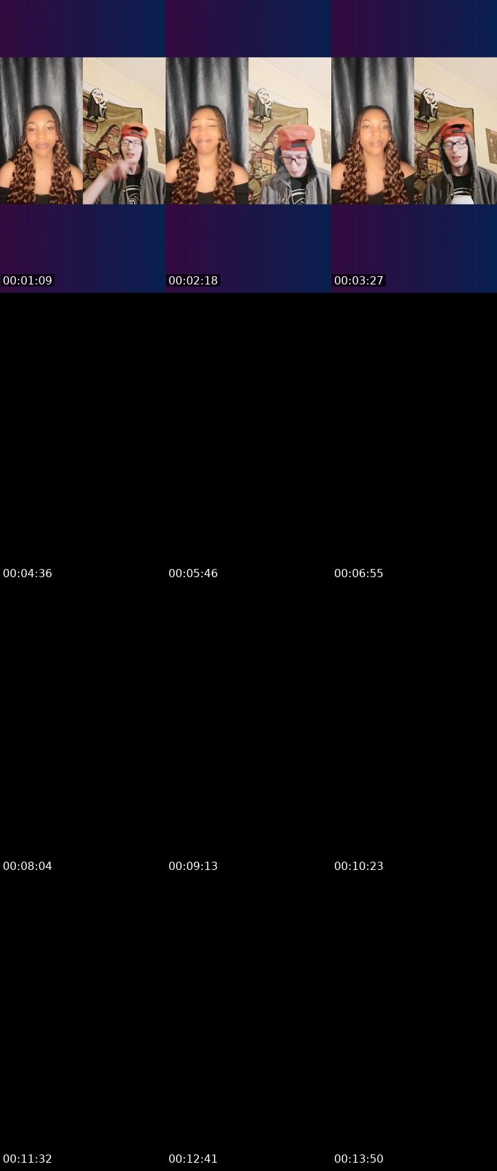 Contact-sheet preview of 🦋Vicx💜's Liveme recording