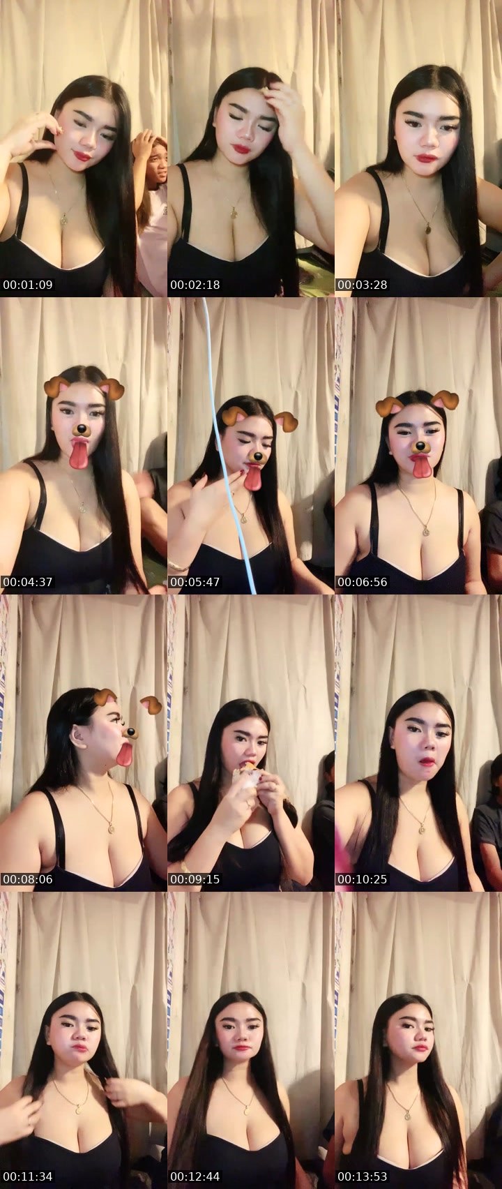 Contact-sheet preview of 💎ᴰᴮ Ms.Zeng 🍒's Liveme recording