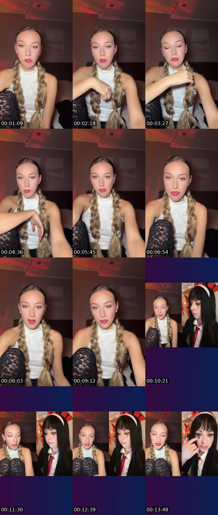 Contact-sheet preview of 🧡ʟᴀᴅʏʙᴀʀʙɪᴇ🧡's Liveme recording