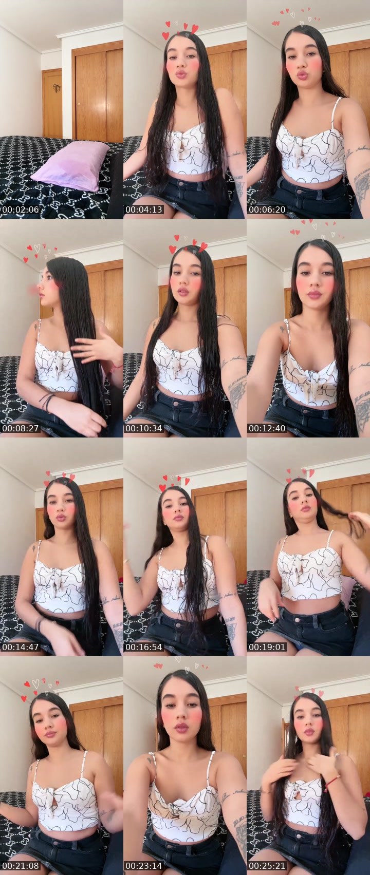 Contact-sheet preview of ✨🌩️𝓛𝓮𝓲𝓭𝔂❤️‍🔥✨'s Liveme recording