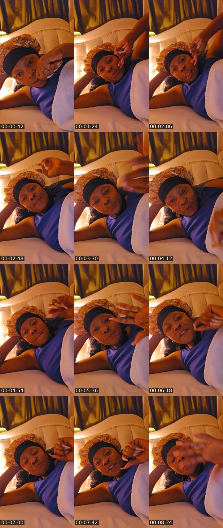 Contact-sheet preview of Abigail Amos's Liveme recording