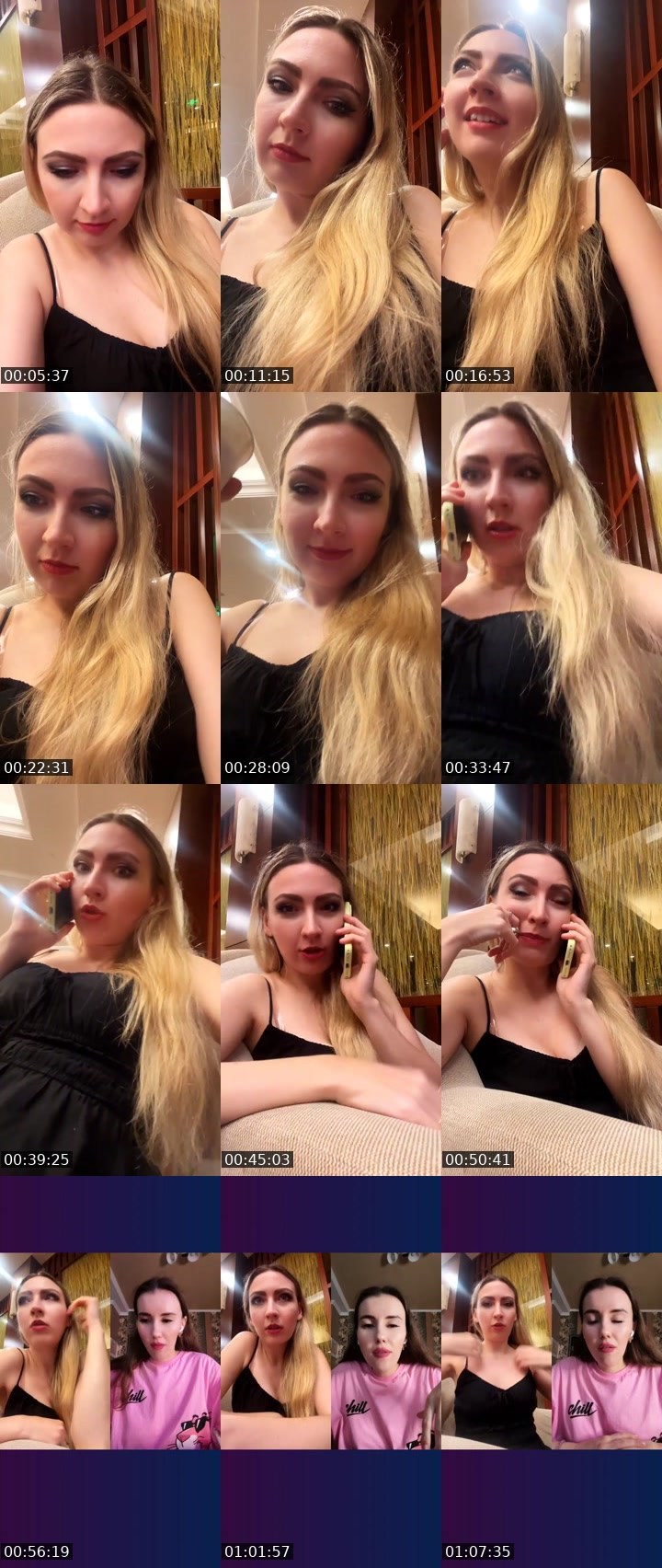 Contact-sheet preview of ♥️EvA🇷🇺's Liveme recording