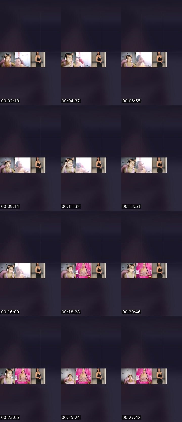 Contact-sheet preview of ⚜️ᴸᴼᴬ𝓐𝓼𝓱🌸's Liveme recording