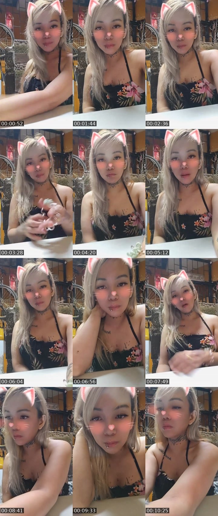 Contact-sheet preview of ᴱᵛᴸ𝕶ittყMeowi's Liveme recording