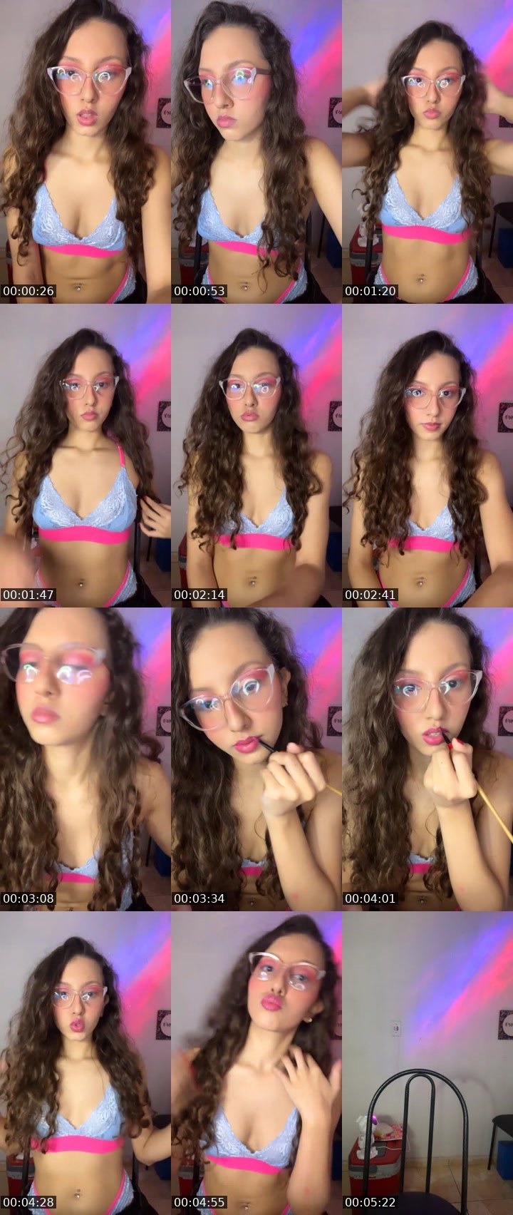 Contact-sheet preview of Baby Light💖💸's Liveme recording