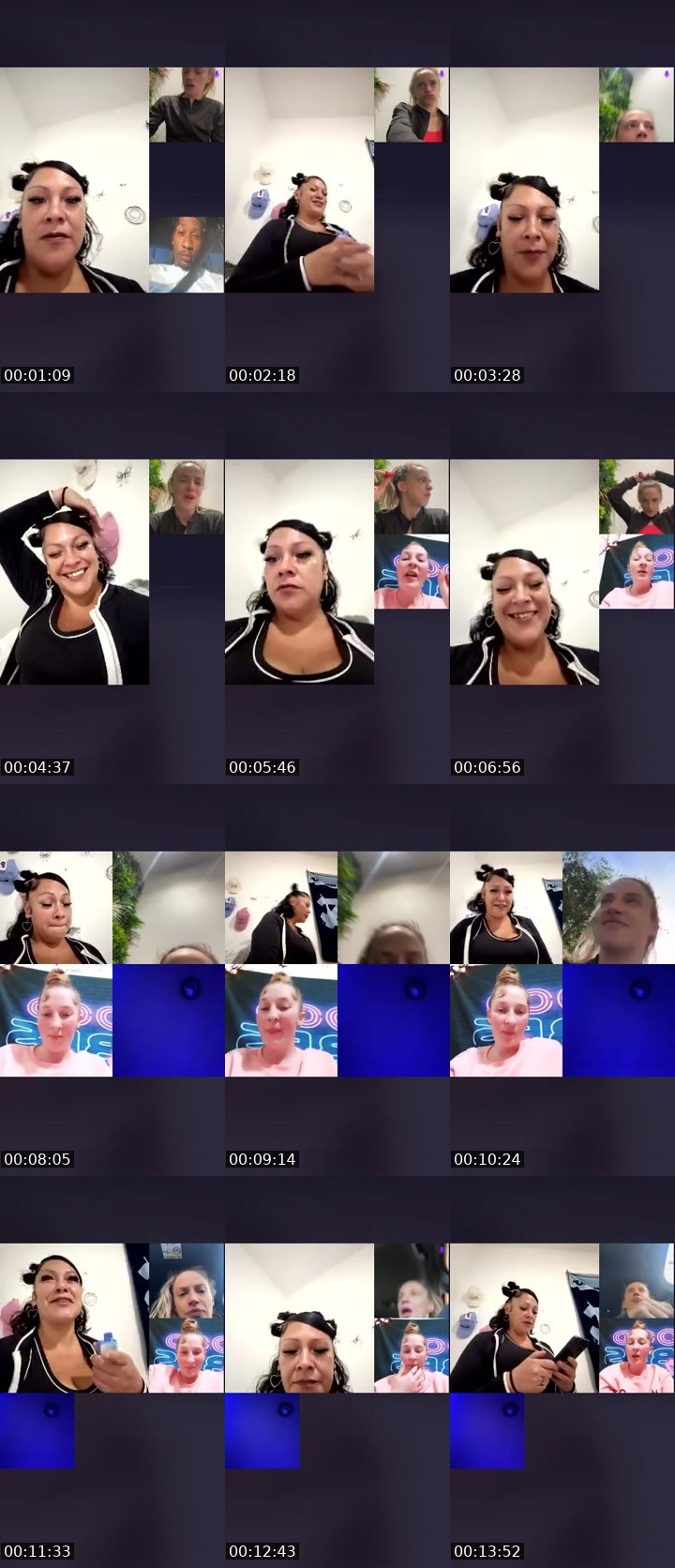 Contact-sheet preview of 🕷NXTGbaby👌💰's Liveme recording