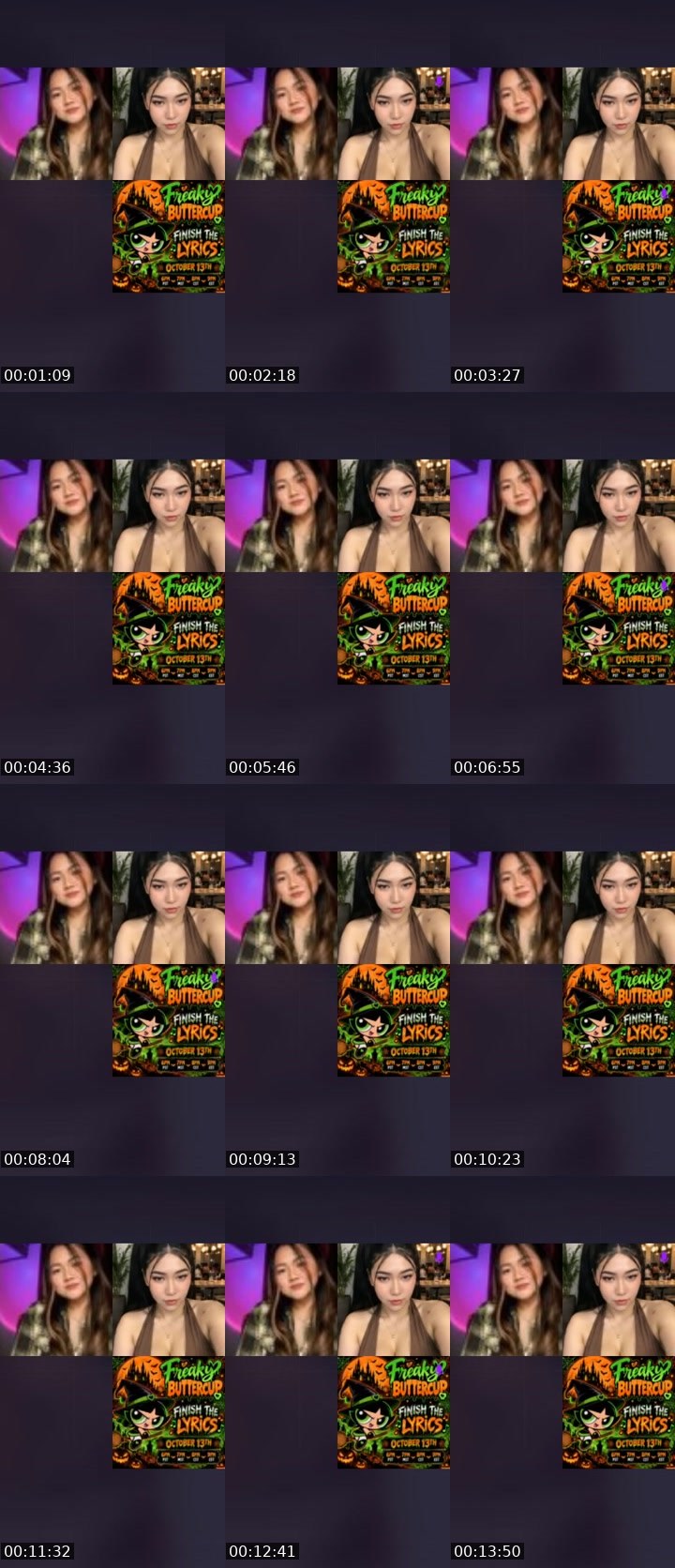 Contact-sheet preview of ☝️💙𝓖𝓵𝔂's Liveme recording