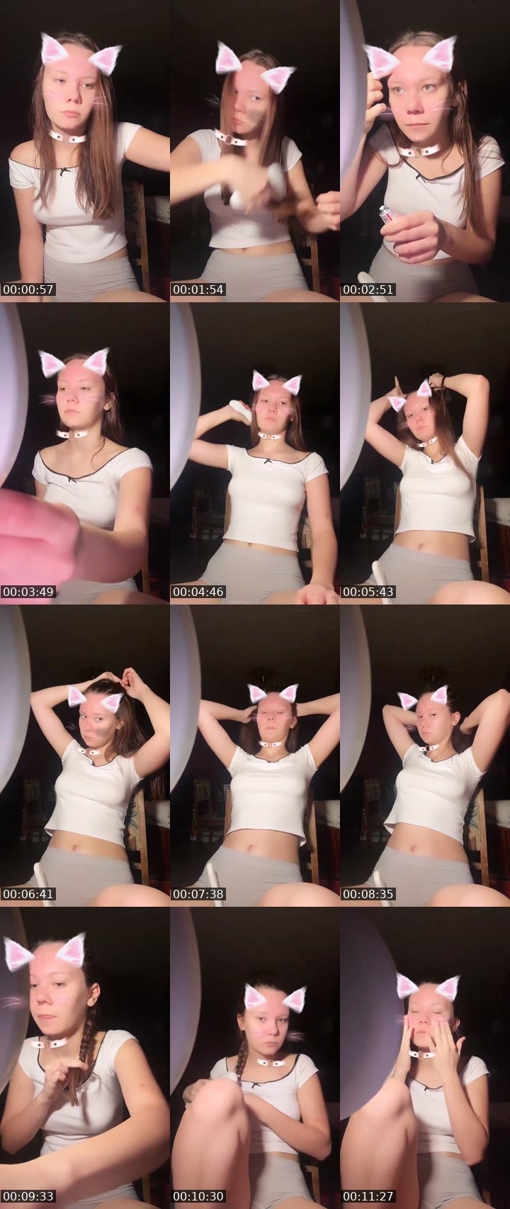 Contact-sheet preview of 🪐 𝐍𝐢𝐤𝐮𝐬𝐲𝐚 🐾's Liveme recording