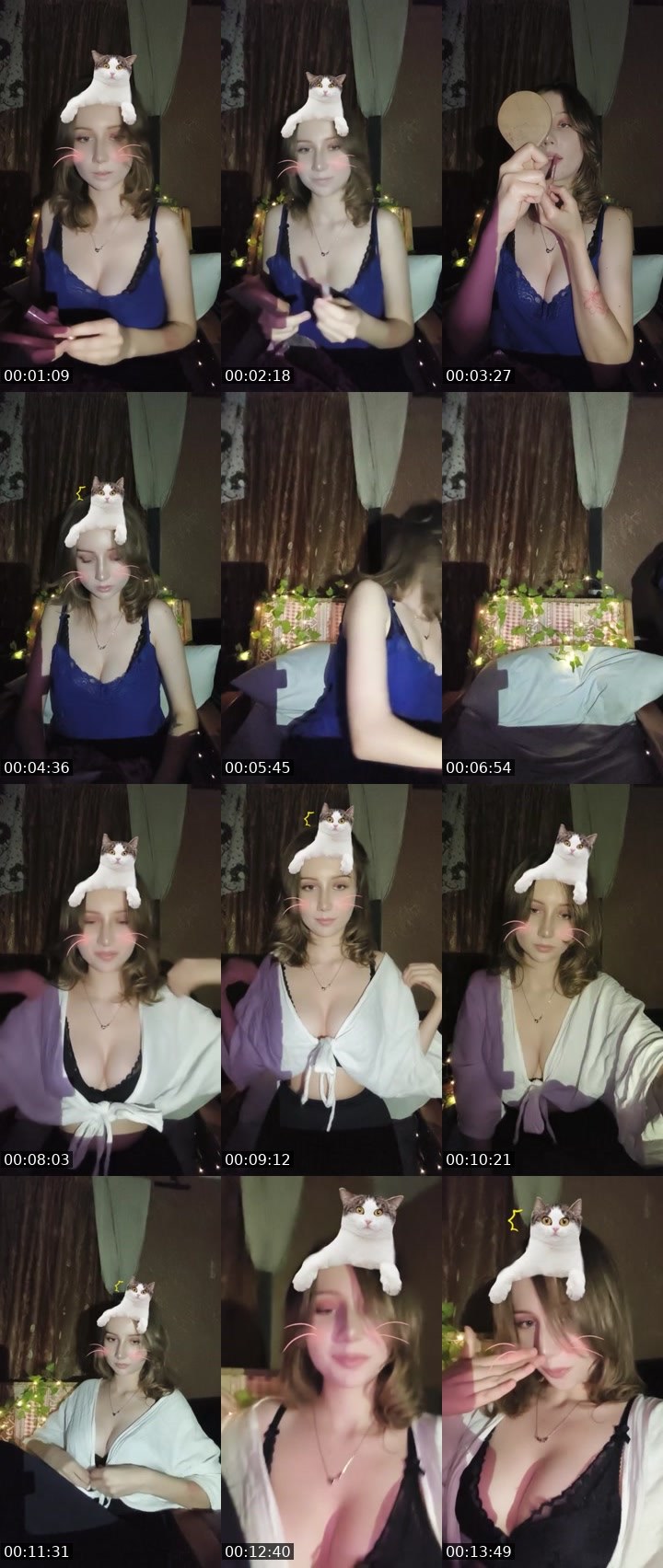 Contact-sheet preview of Alina🌺💃✨'s Liveme recording