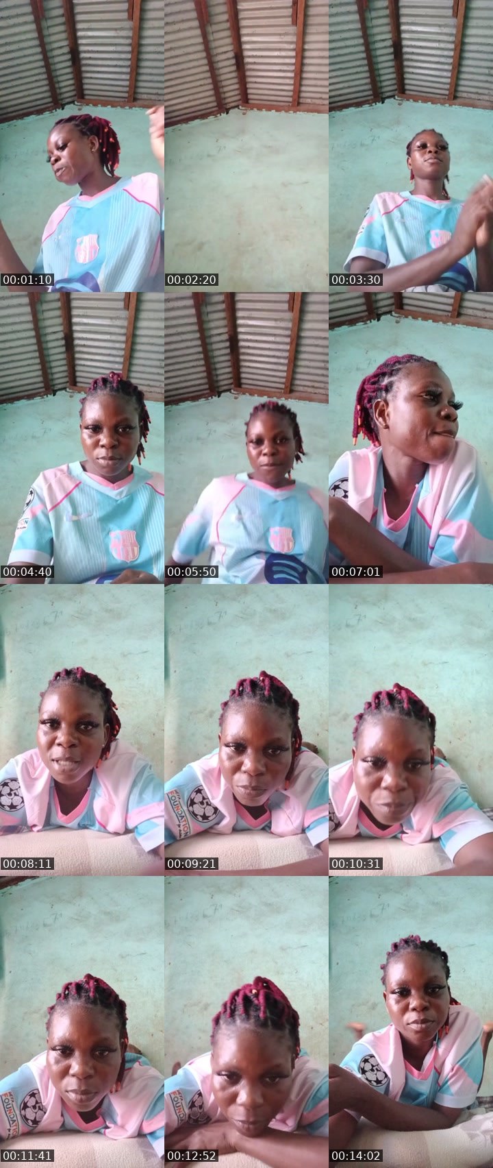 Contact-sheet preview of Lili cfa's Liveme recording