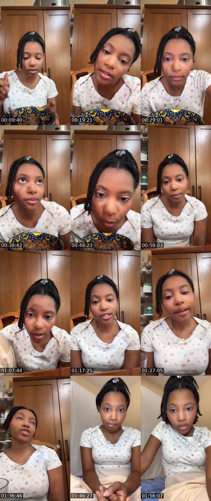 Contact-sheet preview of Cree 🐉🦋's Liveme recording