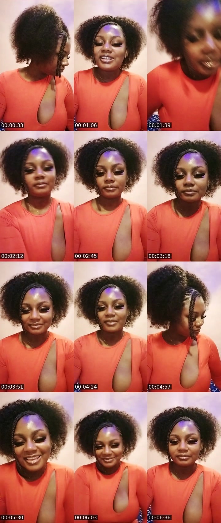 Contact-sheet preview of empress 🔥's Liveme recording
