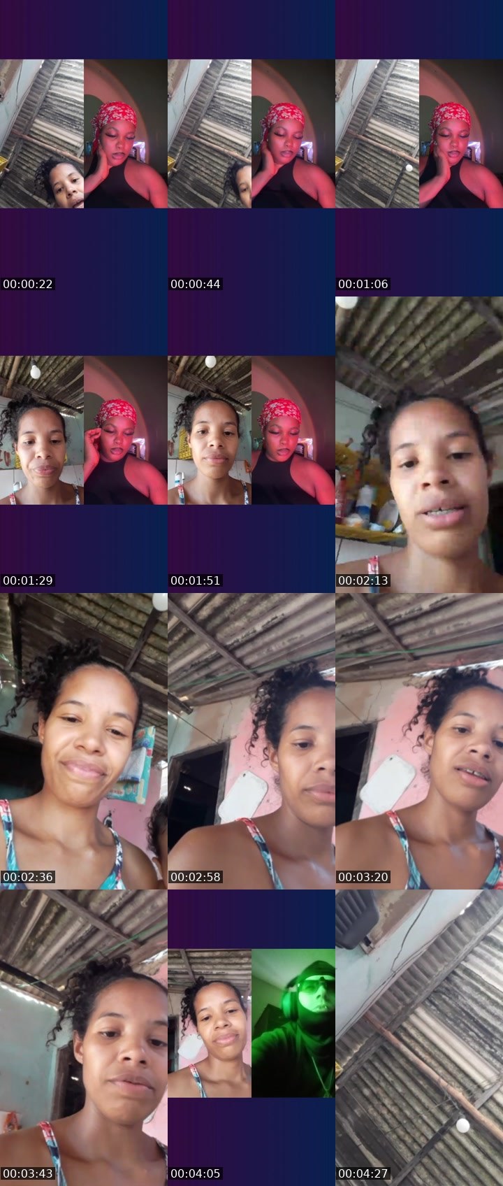 Contact-sheet preview of Barbie🦋cacheada's Liveme recording