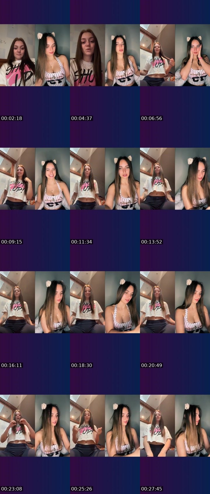 Contact-sheet preview of 𝓢𝓮𝓬𝓻𝓮𝓽 𓆩♡𓆪's Liveme recording