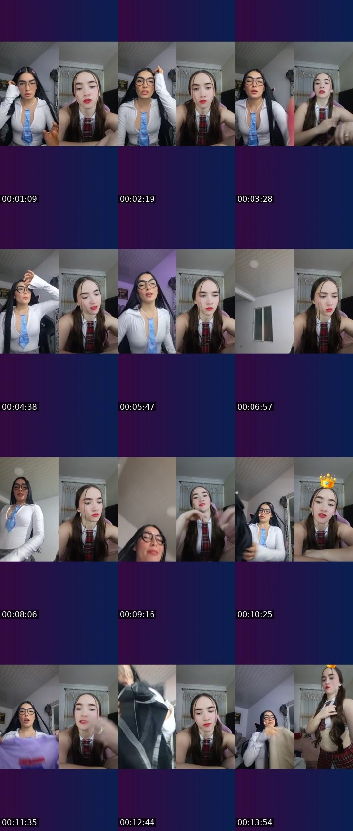 Contact-sheet preview of 🫦 flaka 🌈🔆's Liveme recording