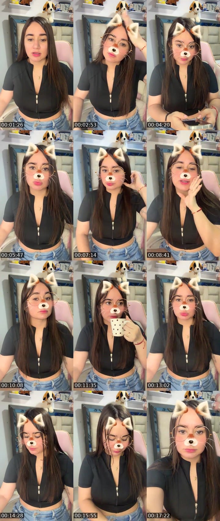 Contact-sheet preview of 💫💜viole's Liveme recording