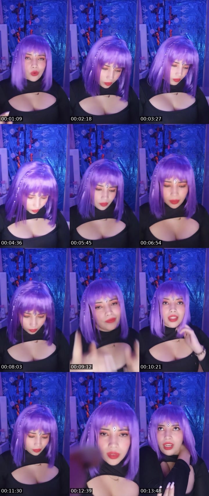 Contact-sheet preview of 🌐💜🌐's Liveme recording