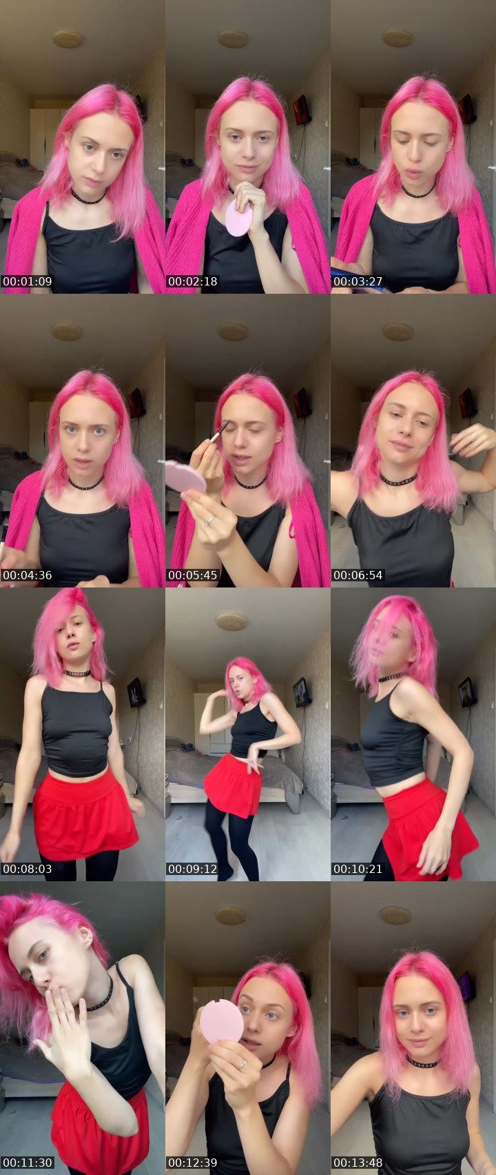 Contact-sheet preview of Olya_Pink🎀's Liveme recording