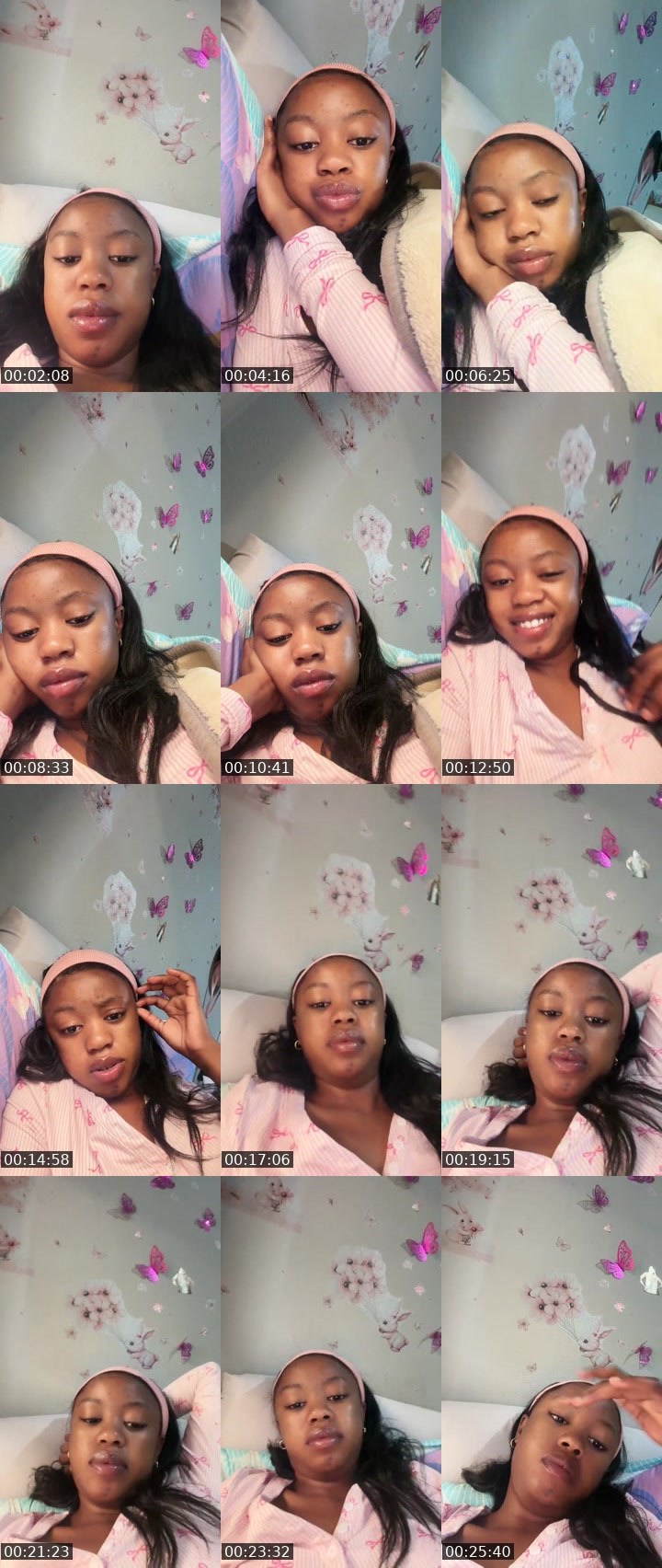 Contact-sheet preview of GrACe🌸💦's Liveme recording