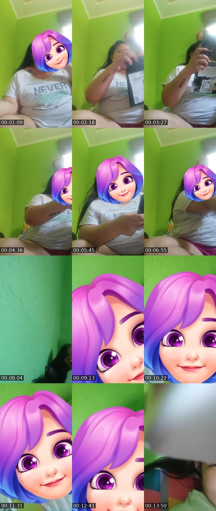 Contact-sheet preview of ♉👸 Monay 🦋's Liveme recording