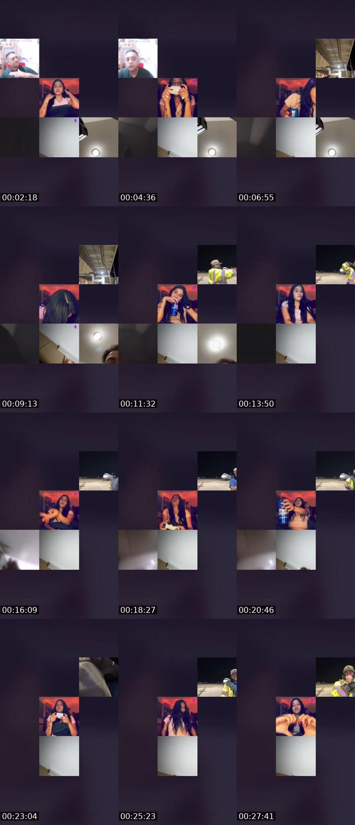 Contact-sheet preview of 💕BooThang💕's Liveme recording