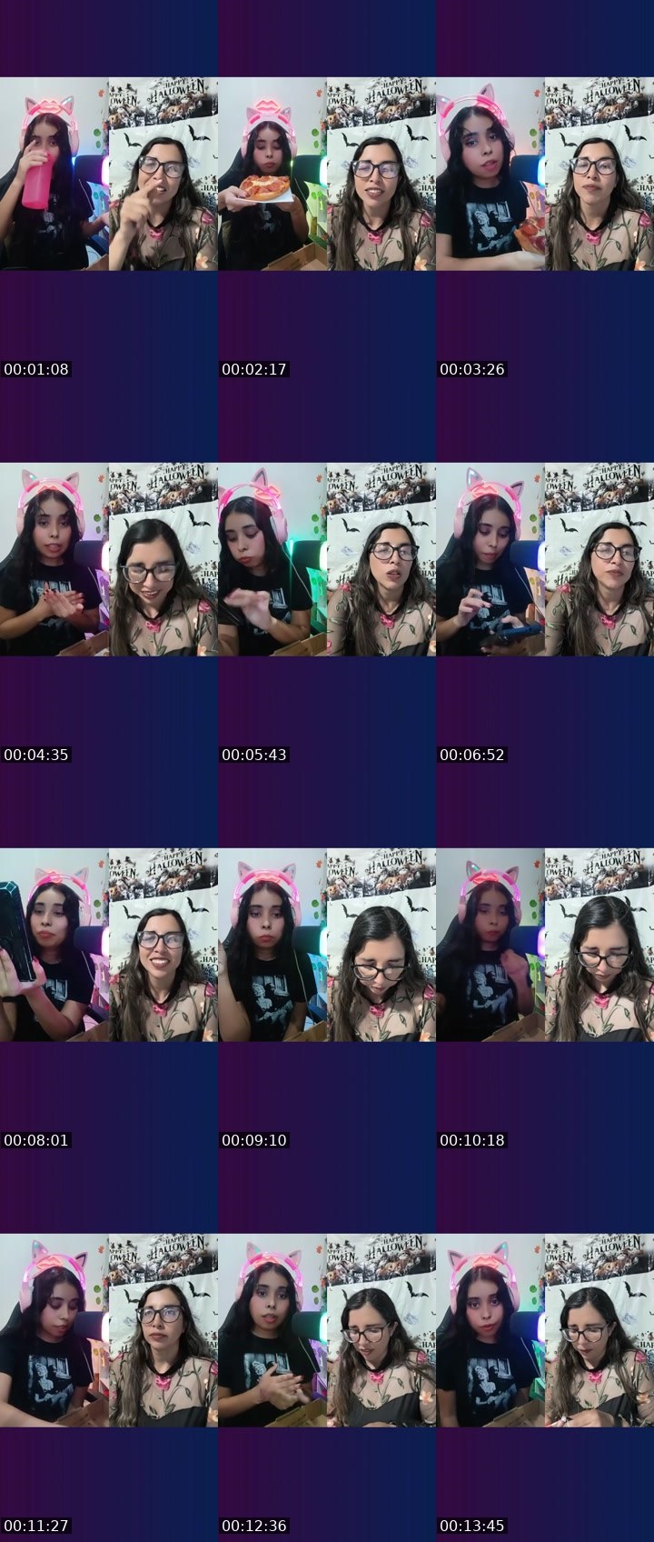 Contact-sheet preview of Aꪶⅈꫀ♔☘'s Liveme recording