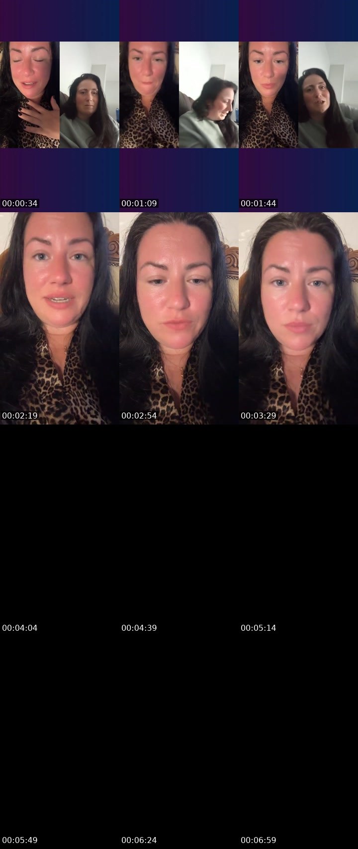 Contact-sheet preview of LustSiren's Liveme recording
