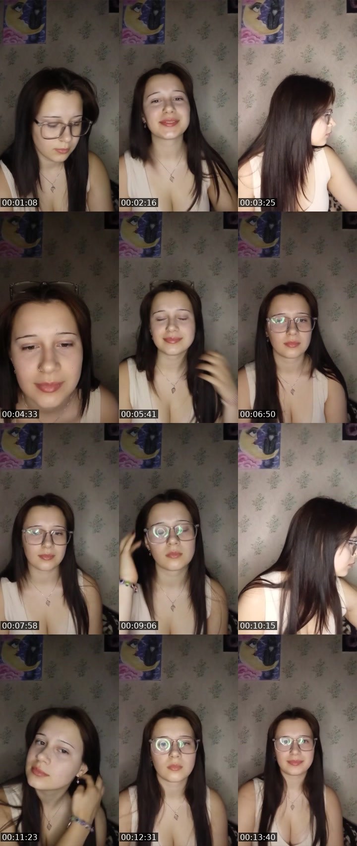 Contact-sheet preview of angel 🎀's Liveme recording