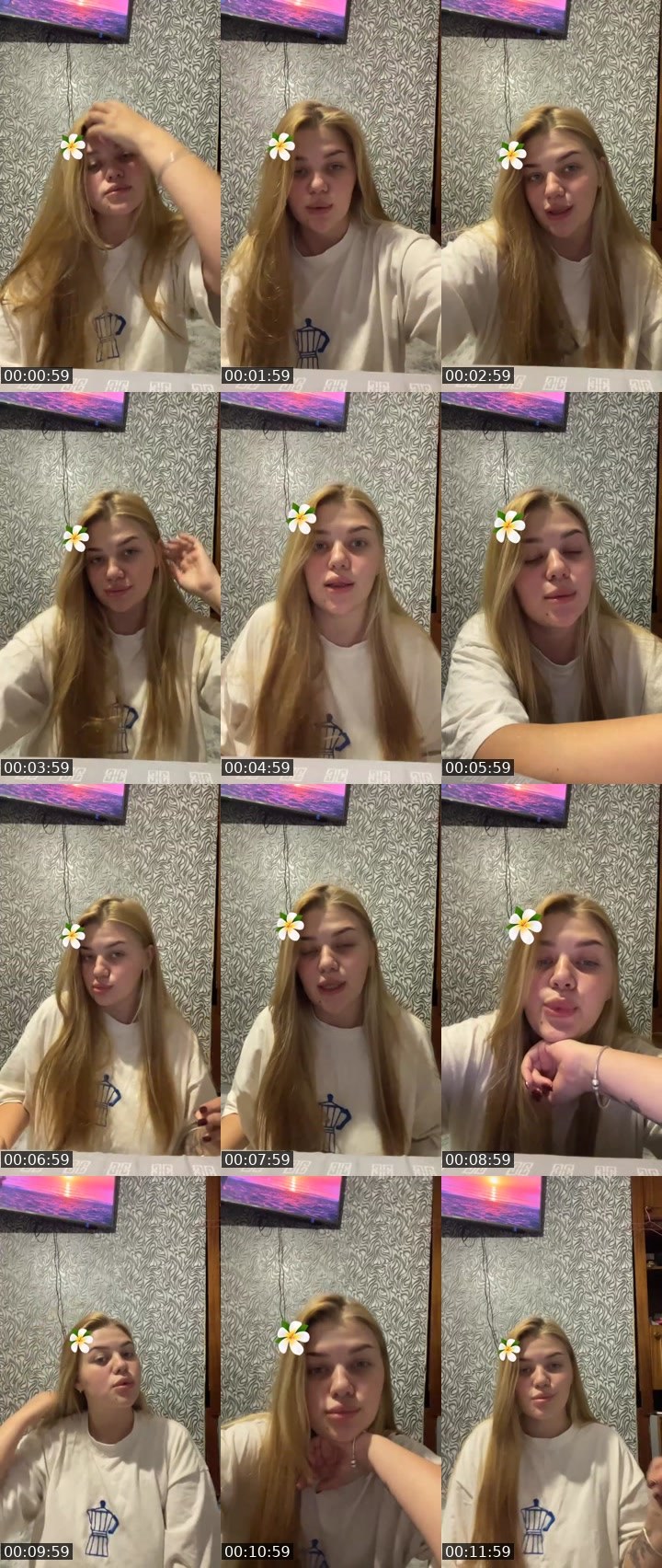 Contact-sheet preview of Alinnnkas's Liveme recording